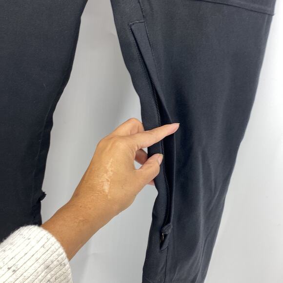 Roxy Black 10K Slim Fit snow pants size S ski snowboard black winter adjustable - Picture 6 of 12